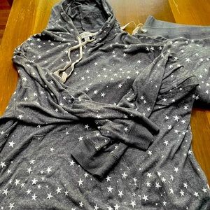 J. Crew Factory Gray Star Hoodie